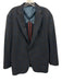 Miller Brothers Blue & Brown Wool Plaid 2 Button Men's Blazer Blue & Brown / 46R
