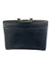 Schlesinger AS IS black & gold Leather Solid Briefcase Men's Bag black & gold