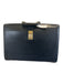 Schlesinger AS IS black & gold Leather Solid Briefcase Men's Bag black & gold