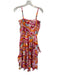 Chufy Size S Orange & Red Cotton Spaghetti Strap Abstract Smocked Waist Dress Orange & Red / S