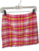 Trina Turk Size 00 Pink & Yellow Cotton & Linen Back Zip Plaid Fringe Mini Skirt Pink & Yellow / 00