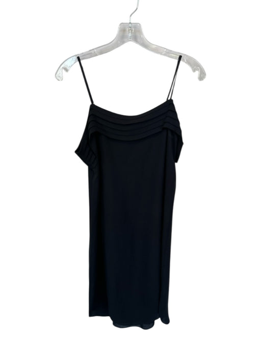 T Alexander Wang Size 0 Black Silk Asymetrical Neck Dress Black / 0