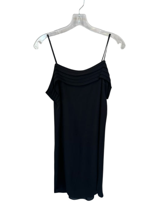 T Alexander Wang Size 0 Black Silk Asymetrical Neck Dress Black / 0