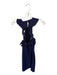 CeCe Size 2 Navy Polyester Halter Neck Back Zip Ruffles Dress Navy / 2