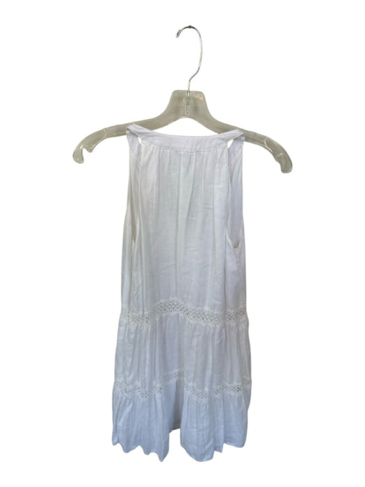 Maven West Size Est XS White Cupro Sleeveless Lace Detail Dress White / Est XS