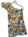 Greylin Size XS Cream & Blue Cotton One Shoulder Embroidered Flowers Dress Cream & Blue / XS