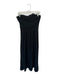 Ted Baker Size 3/L Black Strapless Pleated Side Zip Gown Black / 3/L