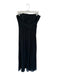 Ted Baker Size 3/L Black Strapless Pleated Side Zip Gown Black / 3/L