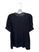 Free People Size XS Black Cotton Short Sleeve Lace Detail Buttons Mini Dress Black / XS