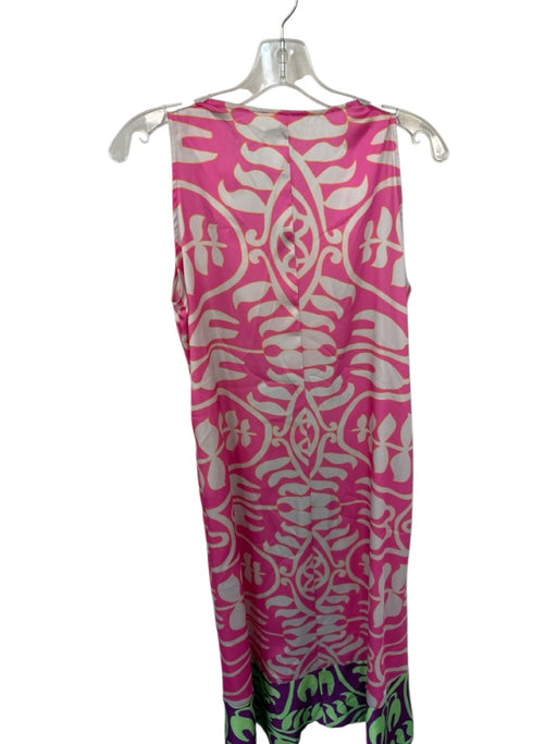 NEMA Resort Wear Size S Pink & Green Polyester Sleeveless Kaleidoscope Dress Pink & Green / S