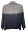 Le Superbe Size 8 Navy, Black, White COTTON & LINEN Two Button Dip dye Jacket Navy, Black, White / 8