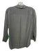 L'agence Size M Black Silk Button 3/4 Sleeve Collar Top Black / M