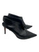 Celine Shoe Size 39 Black Leather Pointed Toe Stiletto Booties Black / 39