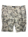 Mason's Size 44 Beige & Gray Cotton Camo Cargo Button Shorts Beige & Gray / 44