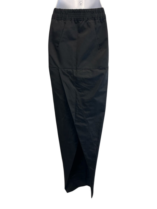 Rick Owens Size 4 Black Polyamide Blend Elastic Waist Drawstring Pockets Skirt Black / 4