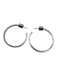 Jennifer Fisher Silver Silver Plated Open Hoop Post Back Earrings Silver