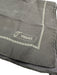 Versace AS IS Navy Blue & White Silk Men's Pocket Square Navy Blue & White