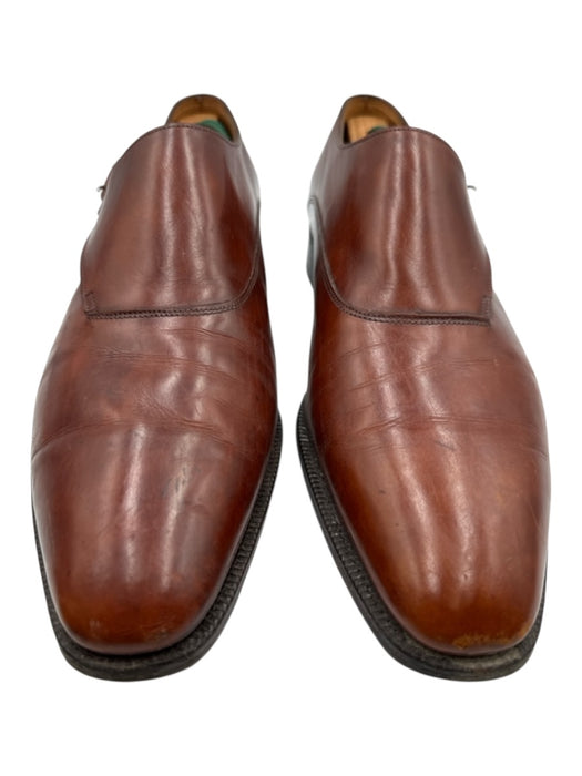 John Lobb Shoe Size 9E Brown Leather Solid Buckle Detail Men's Shoes Brown / 9E