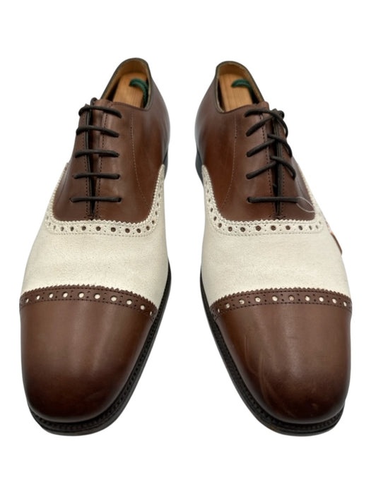 Ralph Lauren Shoe Size 9.5 Brown & White Leather Laces Men's Shoes Brown & White / 9.5