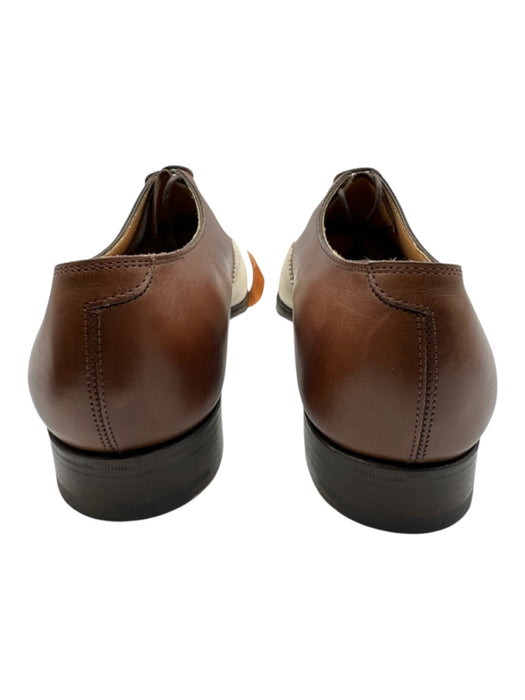 Ralph Lauren Shoe Size 9.5 Brown & White Leather Laces Men's Shoes Brown & White / 9.5