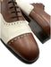 Ralph Lauren Shoe Size 9.5 Brown & White Leather Laces Men's Shoes Brown & White / 9.5