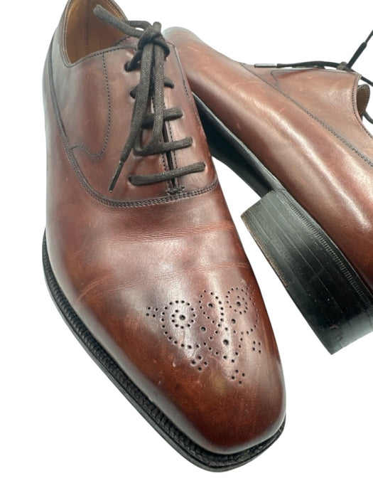 John Lobb Shoe Size Est 9 Brown Leather Solid Loafer Men's Shoes Brown / Est 9