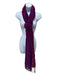 Milhua Purple Alpaca Tassels Striped Woven scarf Purple
