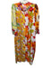 Celia B Size XS White & Multi Viscose Blend Floral Pattern Block Dress White & Multi / XS