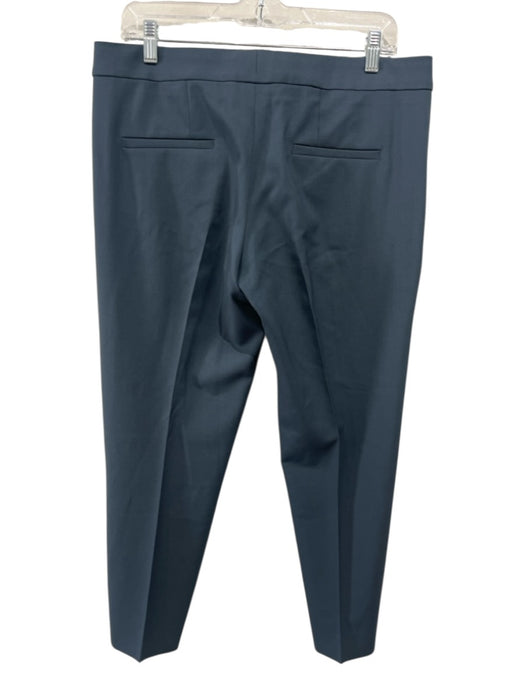 Chloe Size 42 Gray Wool Blend Trouser Hook & Zip Fly Tapered Pants Gray / 42