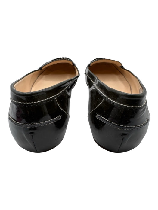 Christian Louboutin Shoe Size 38.5 Olive Green Patent Leather Round Toe Loafers Olive Green / 38.5