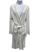 Carmen Von Glaser Size M White & Black Pima Cotton Long Sleeve Tie Front Robe White & Black / M