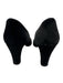 Christian Louboutin Shoe Size 38.5 Black Leather Upper Suede Block Heel Pumps Black / 38.5