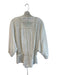 Rebecca Taylor Size 6 Ivory Cotton Round Neck Button Down Pintuck Top Ivory / 6