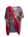 Etro Size S Multi V Neck Batwing Paisley Knit Top Multi / S