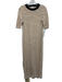 Rosetta Getty Size M Pink, Yellow, White Cotton Short Sleeve Striped Maxi Dress Pink, Yellow, White / M