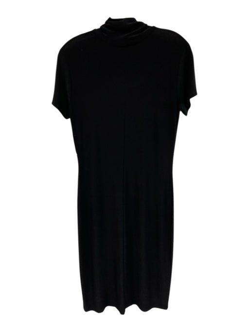 Norma Kamali x Everlast Size Est L Black Faded Fabric Tag Short Sleeve Dress Black / Est L