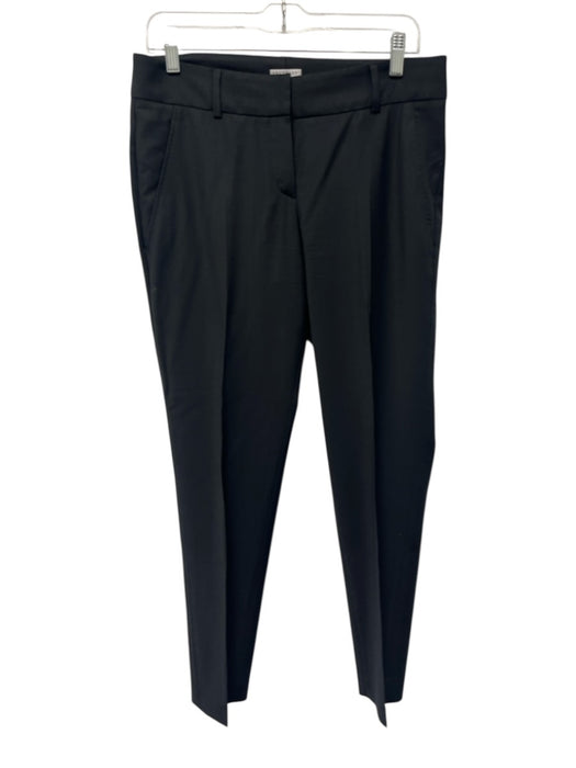 Brunello Cucinelli Size 6 Dark Gray Wool Blend Low Rise Darted Tapered Pants Dark Gray / 6