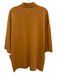 Sandro Size 3/L Tan Brown Viscose Blend Half Sleeve Button Front Collar Dress Tan Brown / 3/L