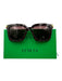 Bottega Veneta Purple & Clear Acetate Gold hardware check Square Sunglasses Purple & Clear