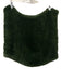Trilogy Green Rabbit Fur Dyed Infinity scarf Green / One Size