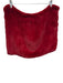 Trilogy Red Rabbit Fur Dyed Infinity scarf Red / One Size