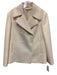 Michael Kors Size 8 Cream White Virgin Wool Double Breast Pockets Jacket Cream White / 8