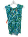 Figue Size XS Green, Blue, Yellow Viscose Sleeveless Floral Print Top Green, Blue, Yellow / XS