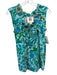 Figue Size XS Green, Blue, Yellow Viscose Sleeveless Floral Print Top Green, Blue, Yellow / XS