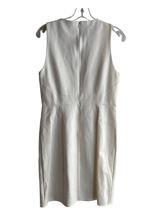 4C Size 10 Cream Rayon Blend Lined Rope high neck Sleeveless Dress Cream / 10
