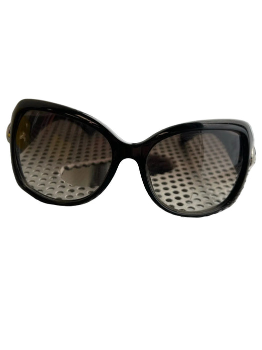 Gucci Black Acrylic Thick frame Logo Gradient Lens Sunglasses