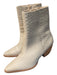 Matisse Shoe Size 6 Beige Leather Snake Embossed Pointed Toe Ankle Booties Beige / 6