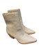 Matisse Shoe Size 6 Beige Leather Snake Embossed Pointed Toe Ankle Booties Beige / 6