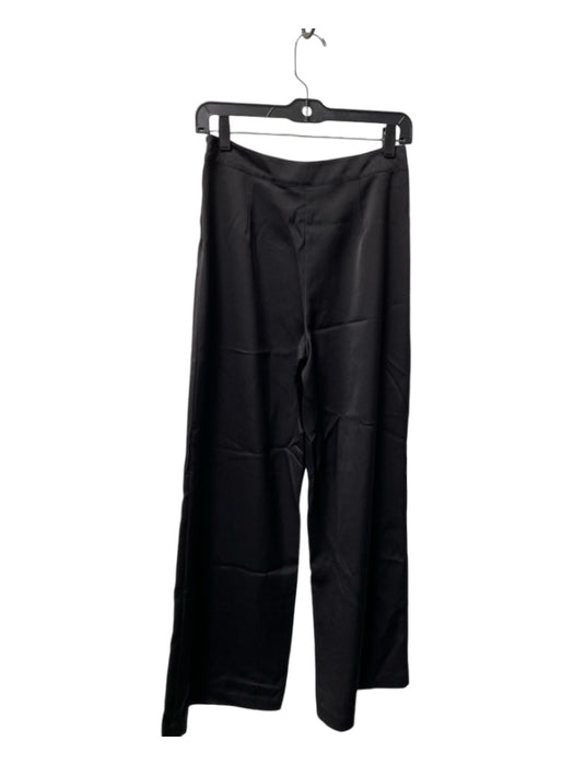 Trina Turk Size 0 Black Polyester Side Zip Wide Leg Pants Black / 0