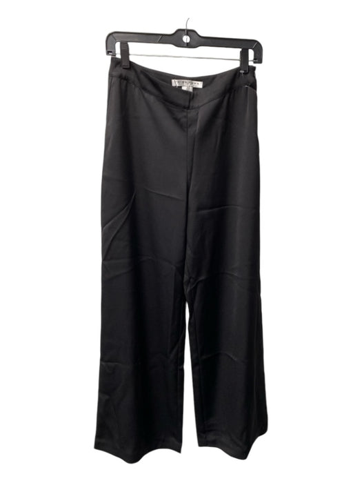 Trina Turk Size 0 Black Polyester Side Zip Wide Leg Pants Black / 0